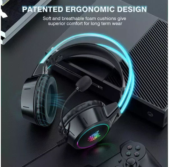 Onikuma X15 Pro Over Ear Gaming Headset με σύνδεση 3.5mm / USB
