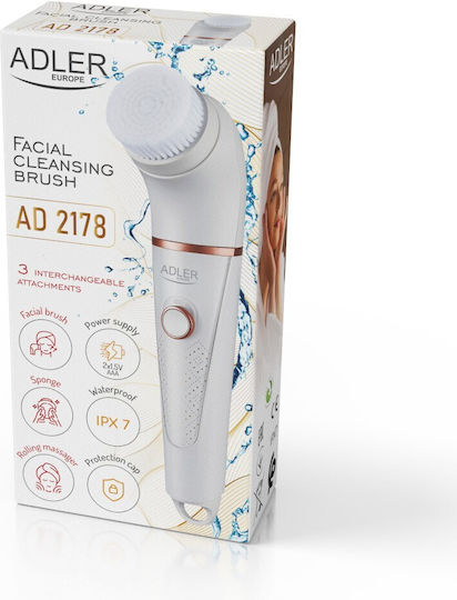 Adler Vibrating & Rotating Четка за почистване на лице AD 2178