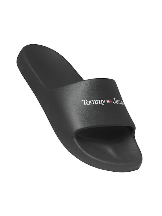 Tommy Hilfiger Slides σε Μαύρο Χρώμα