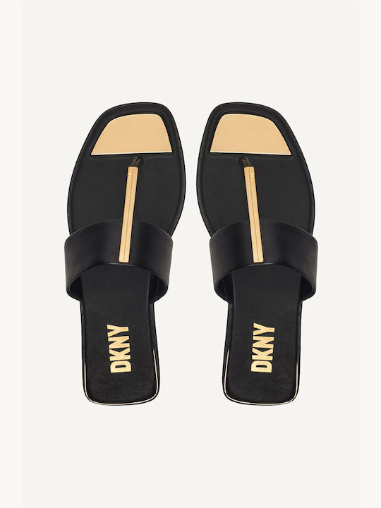 Deja Leather Women's Flat Sandals Black