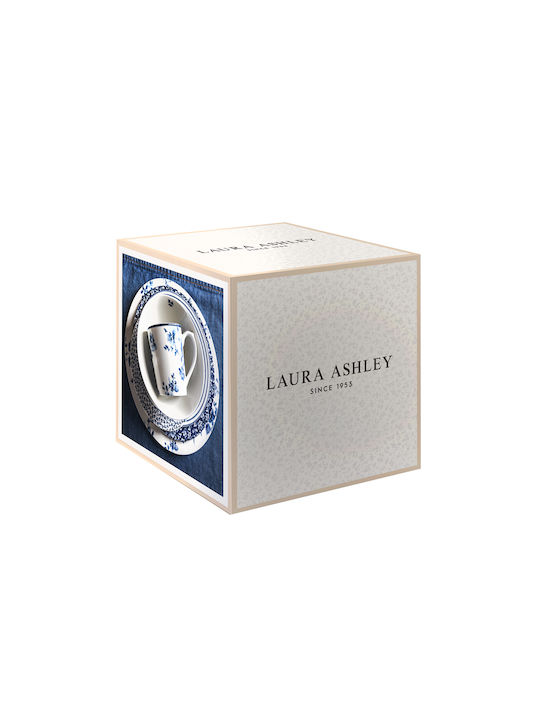Laura Ashley Blueprint Σερβίτσιο Πιάτων από Πορσελάνη Μπλε 16τμχ