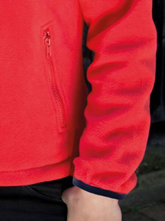 Women's Cardigan with Zipper Red