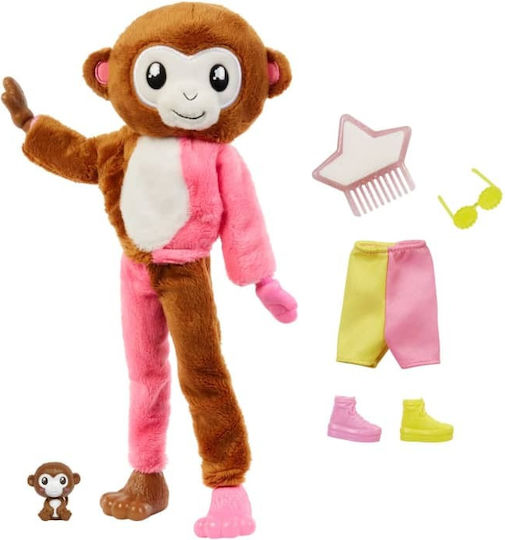 Barbie Maimuțică Păpușă Cutie Reveal pentru 3+ ani+ Ani 30cm.