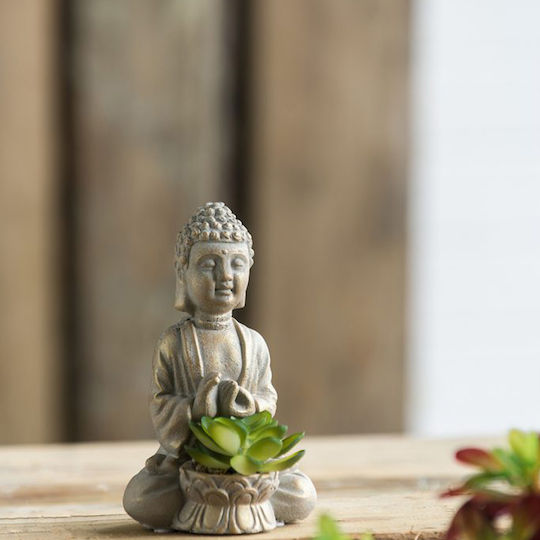 Artekko Decorative Buddhas made of Concrete 10x10x16cm 2pcs