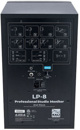 Kali Audio LP-8 2nd Wave Ηχείo Studio Monitor 8" 100W (Τεμάχιο) Μαύρο