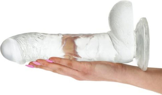 Toyz4lovers Real Rapture Ρεαλιστικό Dildo με Όρχεις και Βεντούζα Διάφανο