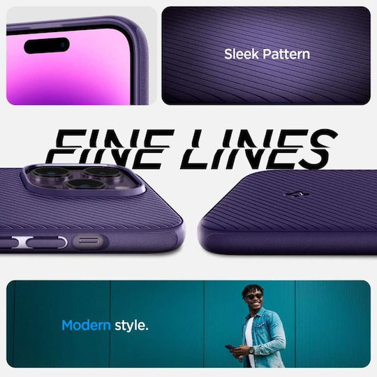 Spigen Mag Armor (MagFit) Umschlag Rückseite Silikon Lila (iPhone 14 Pro Max)