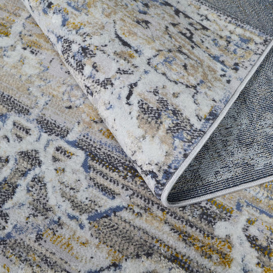 Saray Home Indris Modern Bedroom Rugs Set Ιβουάρ / Μπλε IDR06-SET 3pcs