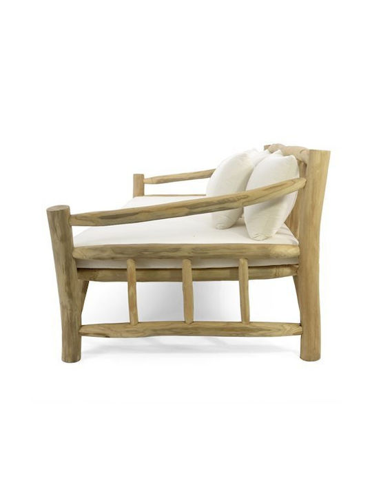 Torc Tree-Seater Sofa Outdoor Wooden with Pillows 210x100x80cm