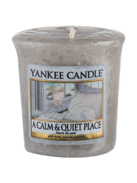 Yankee Candle Scented Candle Calm & Quiet Place with Scent A Calm & Quiet Place Gray 49gr 1pcs