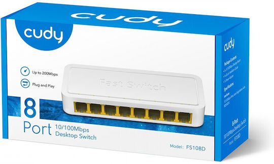 Cudy FS108D Unmanaged L2 Switch με 8 Θύρες Ethernet