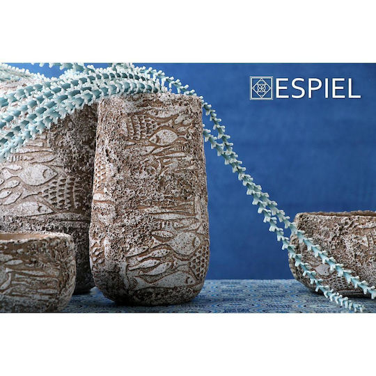 Espiel Decorative Bowl Beige 18x18x8.5cm Espiel Decorative Bowl Beige 18x18x8.5cm