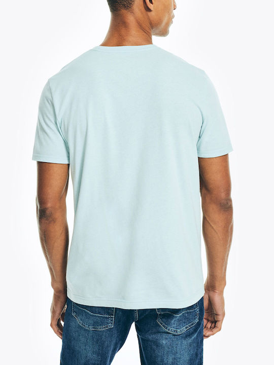 Nautica Men's Short Sleeve T-shirt Light Blue