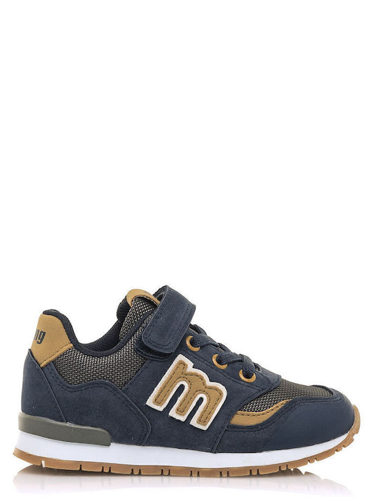 Παιδικά Sneakers με Σκρατς Navy Μπλε