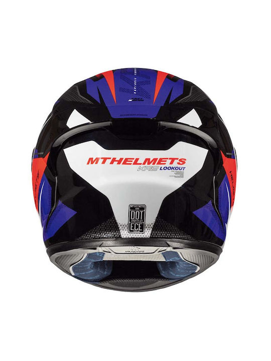 MT Kre Lookout G2 Fluo Red Κράνος Μηχανής Full Face DOT / ECE 22.05 1400gr