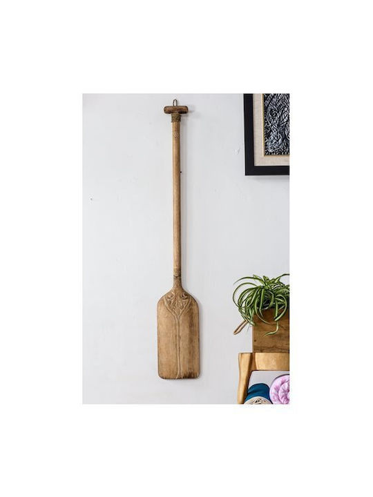 HomeMarkt Κρεμαστό Διακοσμητικό Χειροποίητο Καφέ από Ξύλο 16.5x100cm