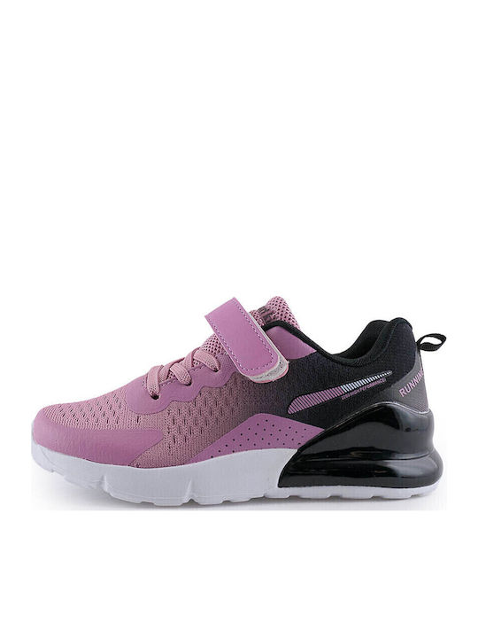 14035SD Kinder Sneakers mit Klettverschluss Fuchsie