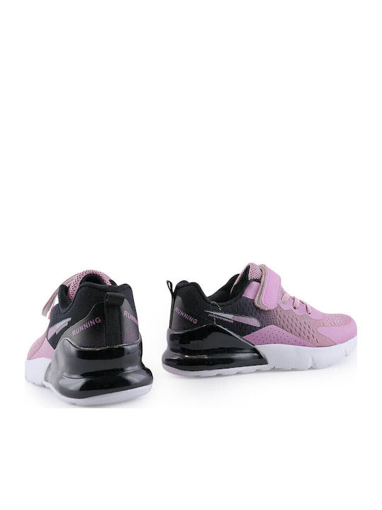 14035SD Kinder Sneakers mit Klettverschluss Fuchsie