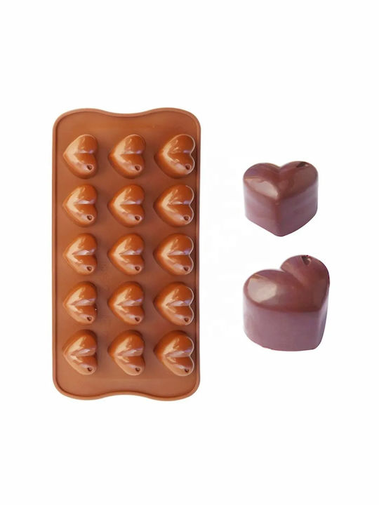 Sugar Love No Coating Silicone Chocolates 15 Cups Baking Pan 21.5x11x2cm