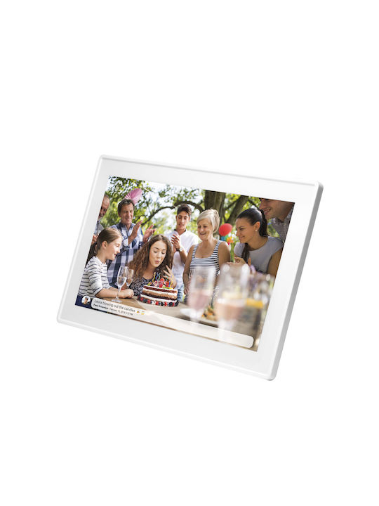 Denver PFF-1514 Digital Photo Frame with Touch Screen 15.6" Resolution 1920x1080 with WiFi White 119101050030