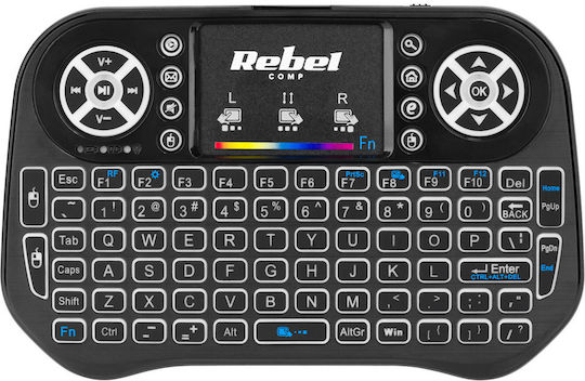Quer Mini Q5 Kabellos Tastatur mit Touchpad Englisch US