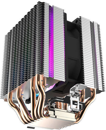 Darkflash L6 Охладител за ЦПУ за Socket /A/M/4/A/M/5/1/1/5/x/ с RGB Осветление Черен