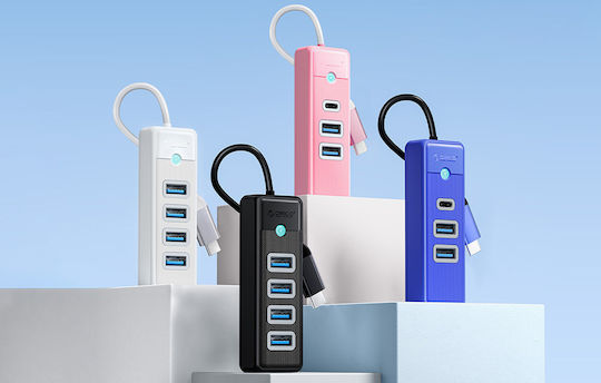 Orico Hub 4 Porturi USB 3.0 cu Conectare USB-C