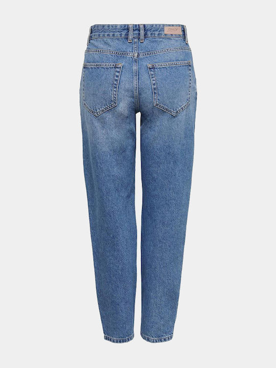 Women's Jean Trousers in Carrot Fit Medium Blue Denim