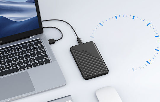 Orico Hard Drive Case 2.5" SATA III with connection Type-C in Schwarz color