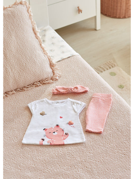 Mayoral Kinder Set mit Leggings Sommer 2Stück Rosa