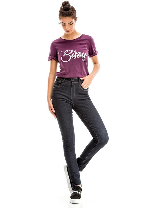 Damenjeans mit Rissen in Schlanker Passform