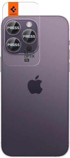 Spigen Optik Pro EZ Fit Camera Protection Tempered Glass Deep Purple for the iPhone 14 Pro / 14 Pro Max