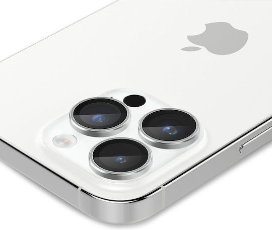 Spigen EZ Fit Optik Pro Протектор за камера Закалено стъкло Silver за iPhone 14 Pro / 14 Pro Max - iPhone 14 Про / 14 Про Макс