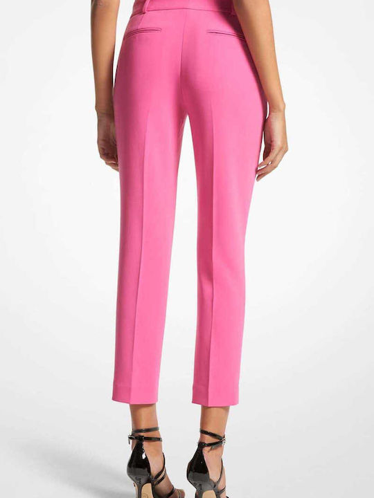 Michael Kors Women's Capri Chino Trousers in Slim Fit Pink