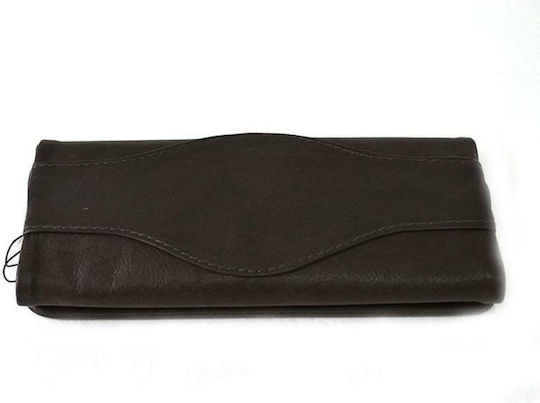 Marvel Leather Tobacco Pouch With Snap Closure 15x8cm Brown