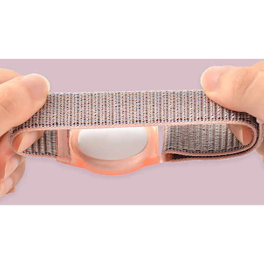 Tech-Protect Nylon Strap Θήκη Καρπού για AirTag σε Ροζ χρώμα