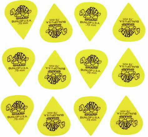 Dunlop Guitar Picks Tortex Sharp Pick Thickness 0.73mm Set 12pcs