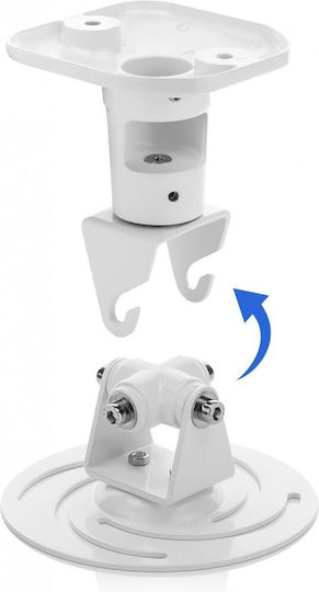 Techly Projektorhalterung Decke ICA-PM-100 mit maximaler Belastung von 10kg Weiß