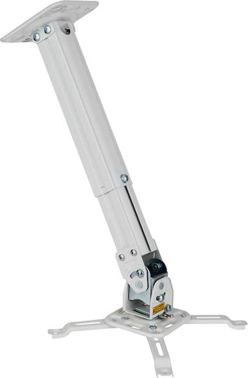 Techly Projector Mount Ceiling ICA-PM-18S with Maximum Load Capacity of 13.5kg Silver