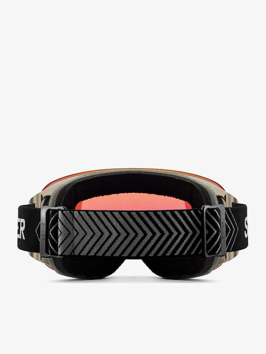 Sinner Avon Ski & Snowboard Goggles Kids Black with Lens in Orange Color