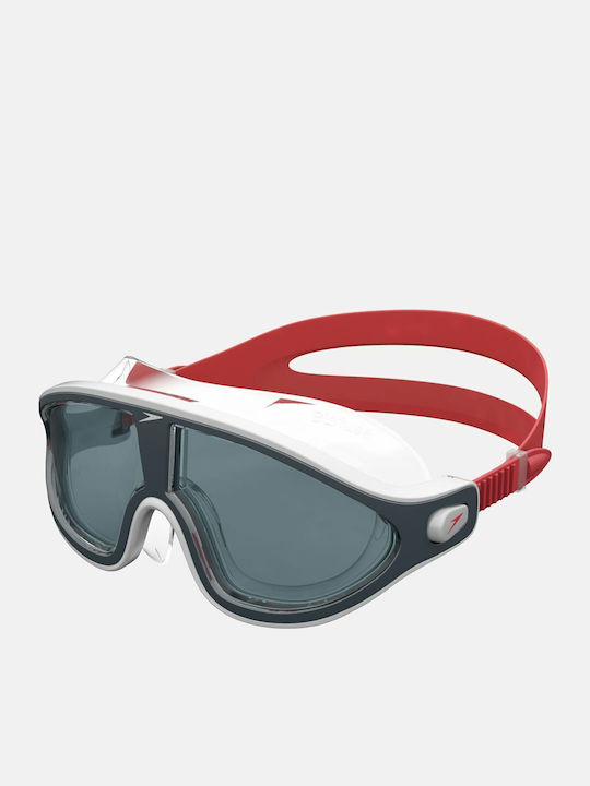 Speedo Biofuse Rift Swimming Goggles Adults with Anti-fog Lenses Red
