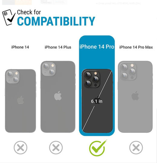 Catalyst Total Protection 360 Full Cover Πλαστικό 2mm Αδιάβροχο Μαύρο (iPhone 14 Pro)