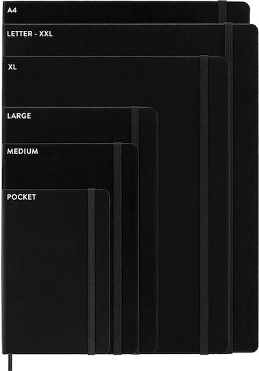 Moleskine QP062B20 Notizbuch 120 Blätter A5 mit leeren Seiten und Gummiband Blau