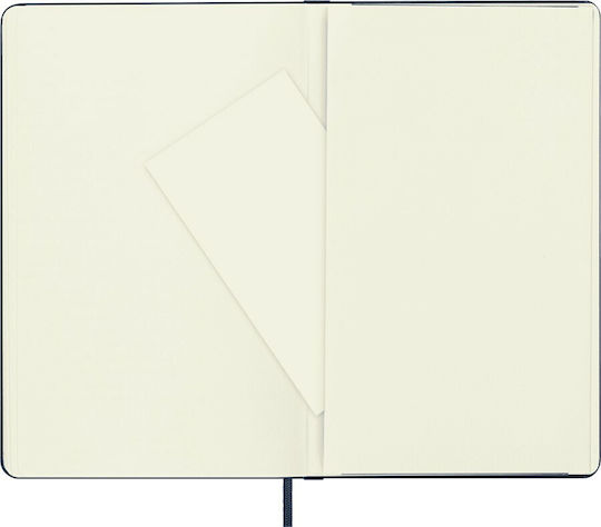 Moleskine QP062B20 Notizbuch 120 Blätter A5 mit leeren Seiten und Gummiband Blau