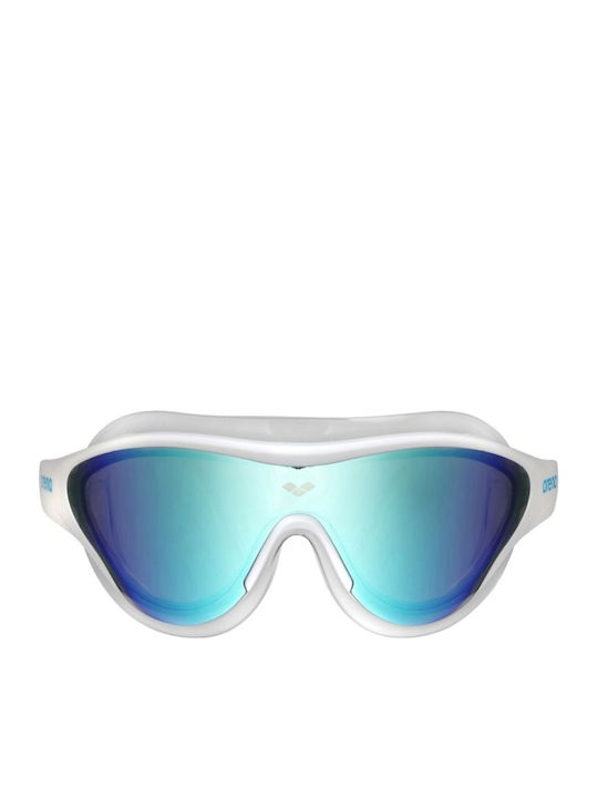 Arena The One Mask Swimming Goggles for Adults with Anti-Glare Lenses White