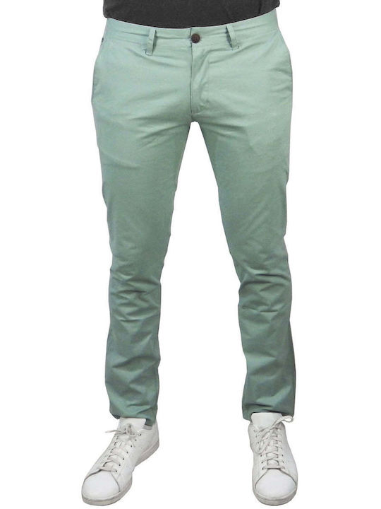 MISA PISTACHIO MINT Green Chino Pants by Mint MISA PISTACHIO MINT