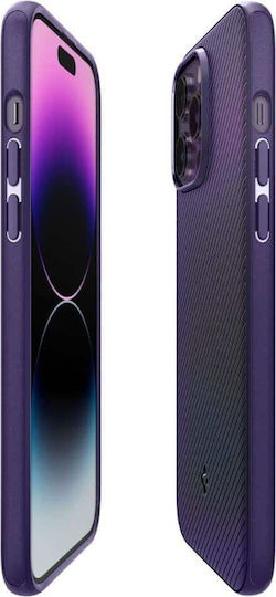 Spigen Mag Armor Back Cover Σιλικόνης Deep Purple (iPhone 14 Pro)
