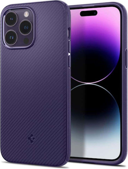 Spigen Mag Armor Back Cover Σιλικόνης Deep Purple (iPhone 14 Pro)