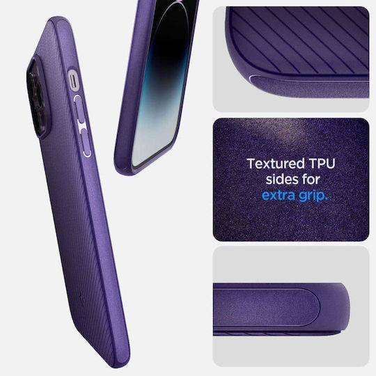 Spigen Mag Armor Back Cover Σιλικόνης Deep Purple (iPhone 14 Pro)