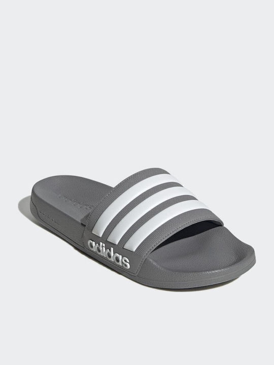 Adilette Shower Мъжки Слайдове Сив Три / Облак Бял / Сив Три